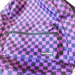 Yak Pak - Purple and Black Checkered Backpack